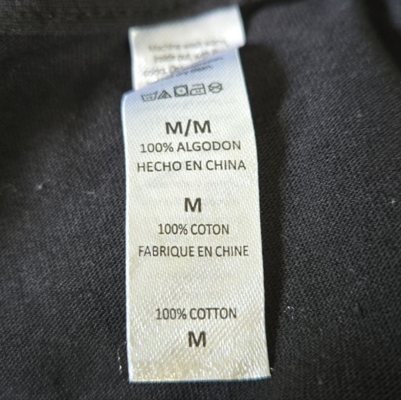 Black Graphic Tee with Sun and Moon Design - Picture 3 of 4